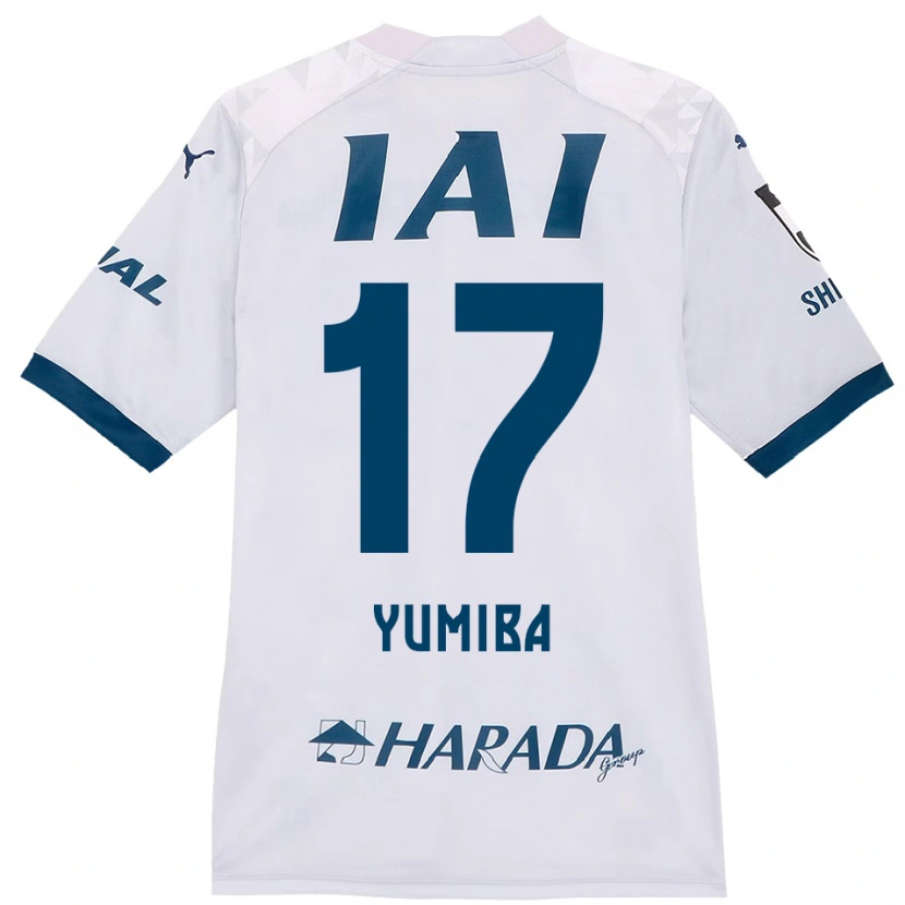 Danxen Män Masaki Yumiba #17 Vit Kungsblå Bortatröja Matchtröjor 2025/26 Tröjor T-Tröja