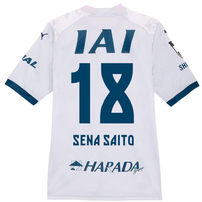 Danxen Män Sena Saito #18 Vit Kungsblå Bortatröja Matchtröjor 2025/26 Tröjor T-Tröja