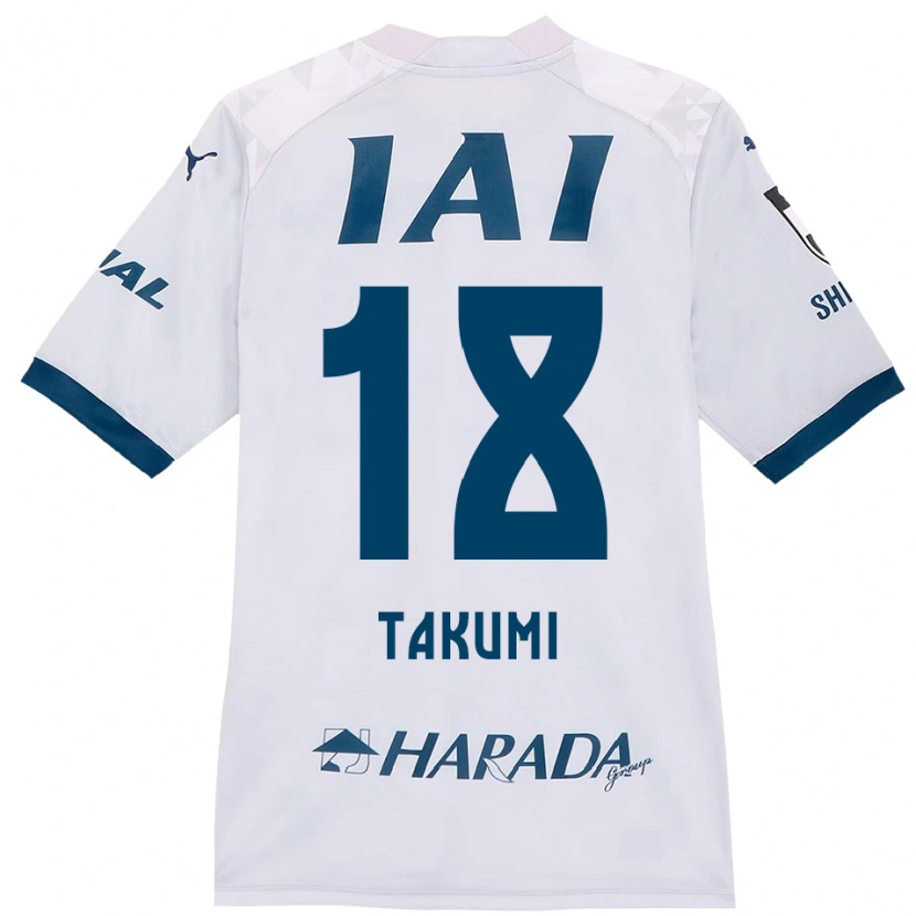 Danxen Män Takumi Kato #18 Vit Kungsblå Bortatröja Matchtröjor 2025/26 Tröjor T-Tröja