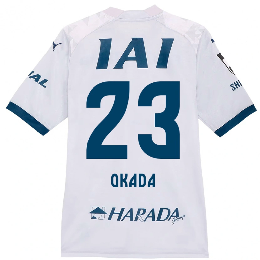 Danxen Män Shu Okada #23 Vit Kungsblå Bortatröja Matchtröjor 2025/26 Tröjor T-Tröja