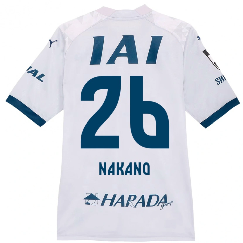 Danxen Män Takeru Nakano #26 Vit Kungsblå Bortatröja Matchtröjor 2025/26 Tröjor T-Tröja