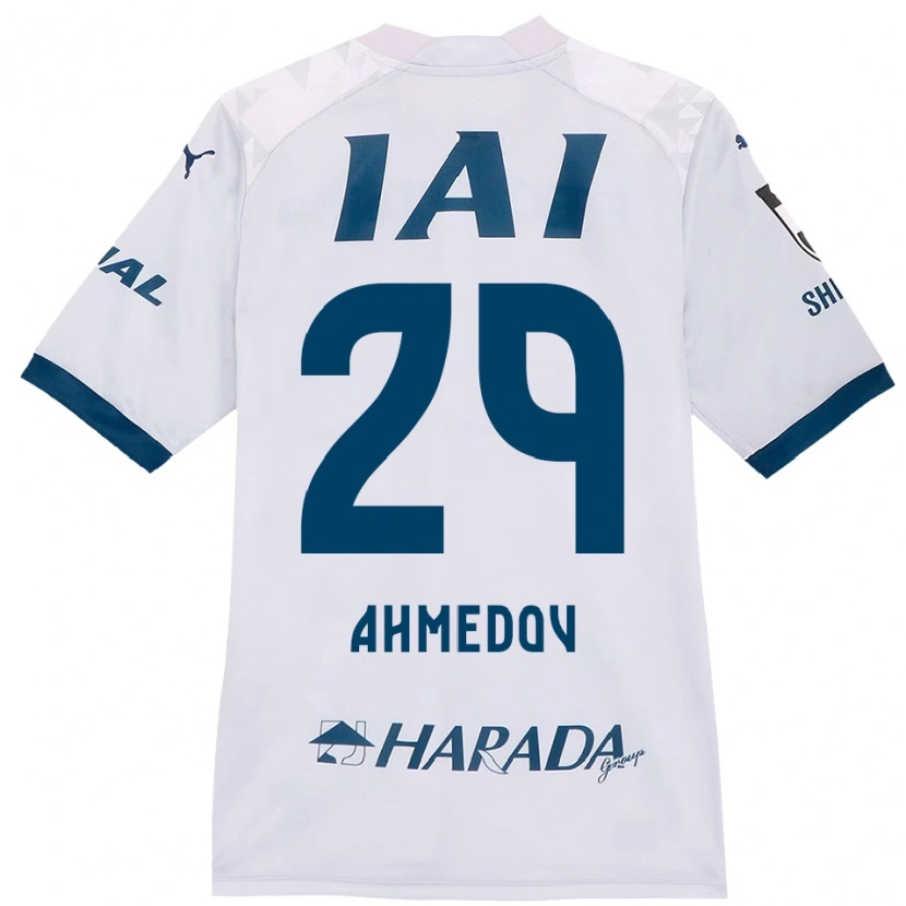 Danxen Män Ahmed Ahmedov #29 Vit Kungsblå Bortatröja Matchtröjor 2025/26 Tröjor T-Tröja
