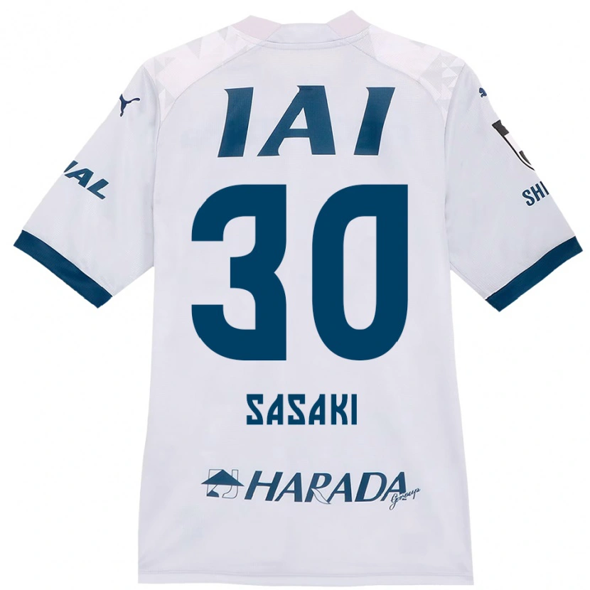 Danxen Män Tomotaro Sasaki #30 Vit Kungsblå Bortatröja Matchtröjor 2025/26 Tröjor T-Tröja