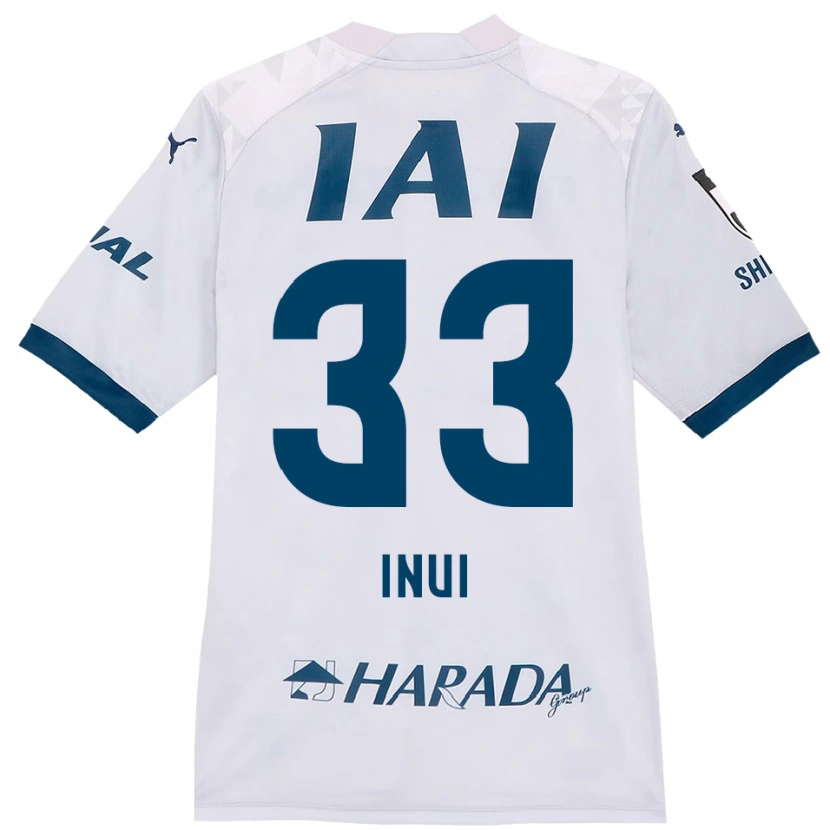 Danxen Män Takashi Inui #33 Vit Kungsblå Bortatröja Matchtröjor 2025/26 Tröjor T-Tröja