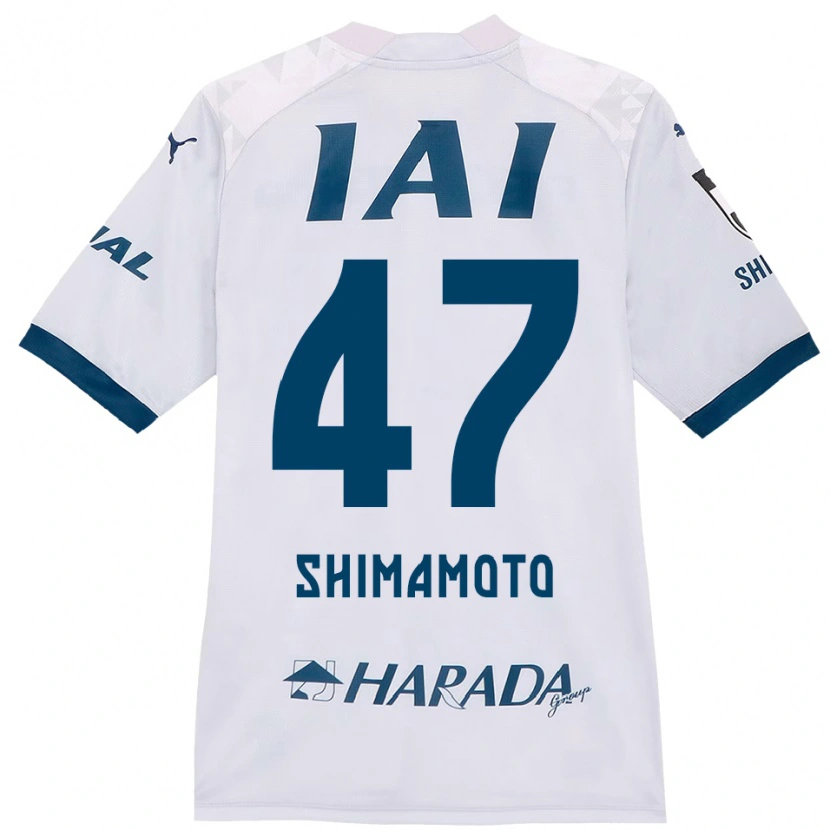 Danxen Män Yudai Shimamoto #47 Vit Kungsblå Bortatröja Matchtröjor 2025/26 Tröjor T-Tröja