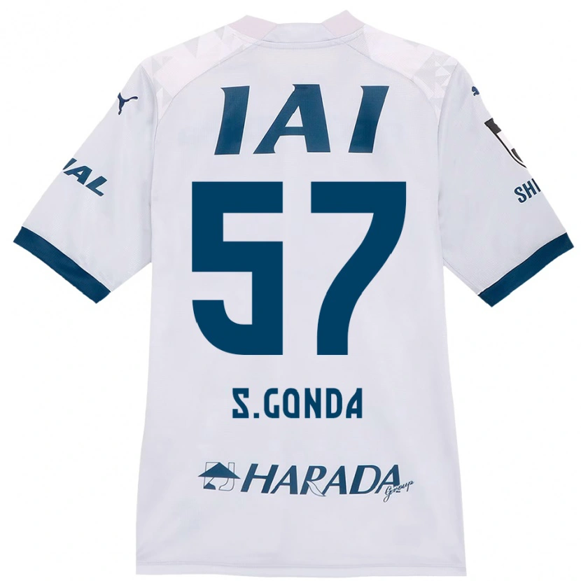 Danxen Män Shuichi Gonda #57 Vit Kungsblå Bortatröja Matchtröjor 2025/26 Tröjor T-Tröja