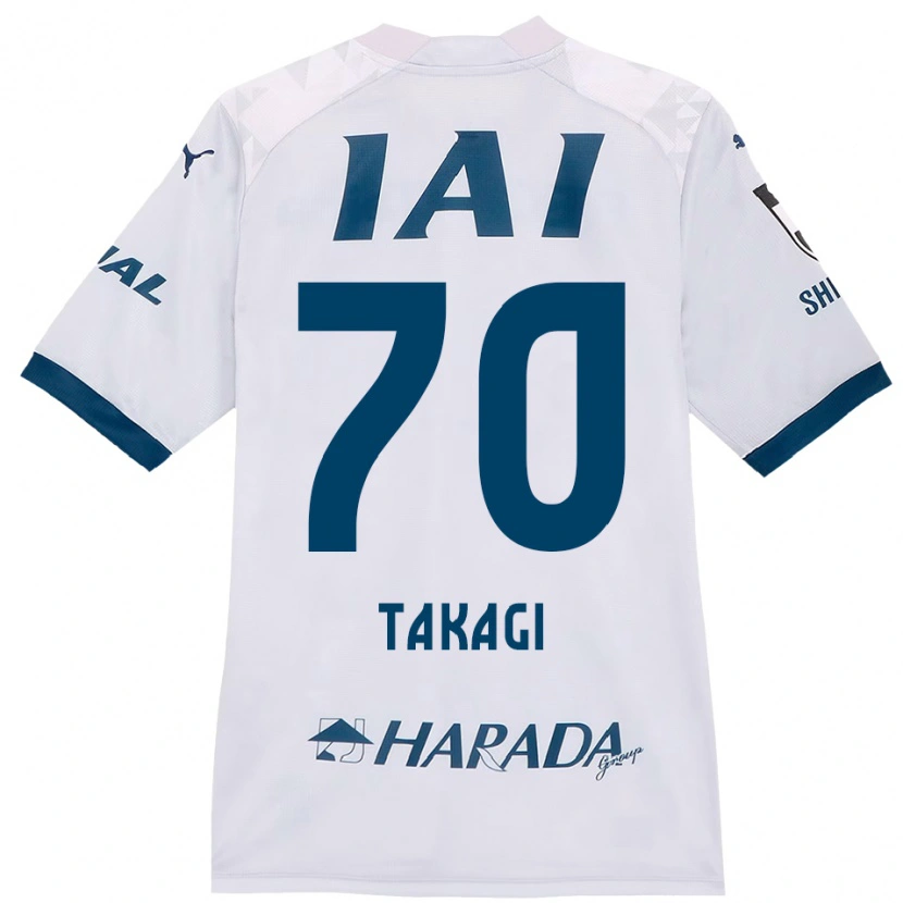 Danxen Män Sen Takagi #70 Vit Kungsblå Bortatröja Matchtröjor 2025/26 Tröjor T-Tröja