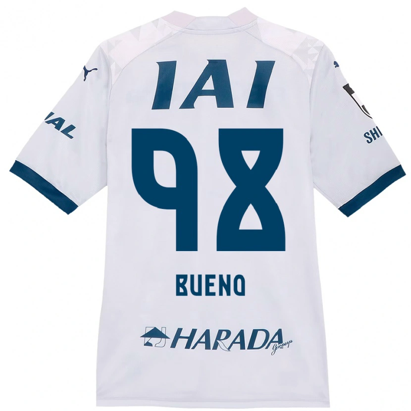 Danxen Män Matheus Bueno #98 Vit Kungsblå Bortatröja Matchtröjor 2025/26 Tröjor T-Tröja