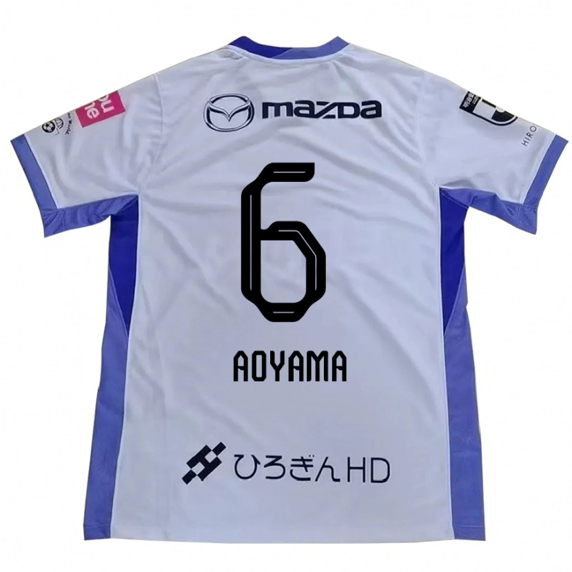 Danxen Män Toshihiro Aoyama #6 Vit Orange Bortatröja Matchtröjor 2025/26 Tröjor T-Tröja