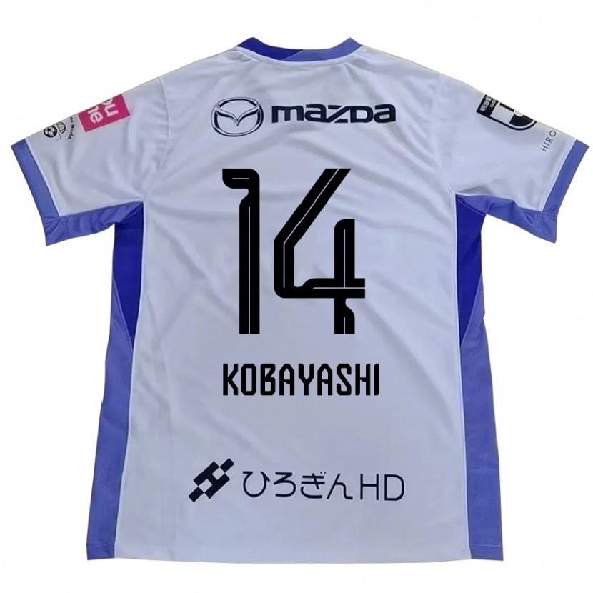 Danxen Män Shimon Kobayashi #14 Vit Orange Bortatröja Matchtröjor 2025/26 Tröjor T-Tröja