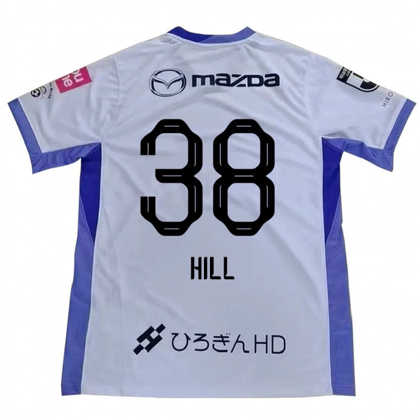 Danxen Män Cailen Hill #38 Vit Orange Bortatröja Matchtröjor 2025/26 Tröjor T-Tröja