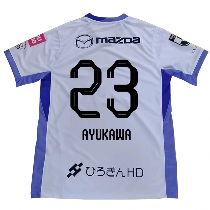 Danxen Män Shun Ayukawa #23 Vit Orange Bortatröja Matchtröjor 2025/26 Tröjor T-Tröja