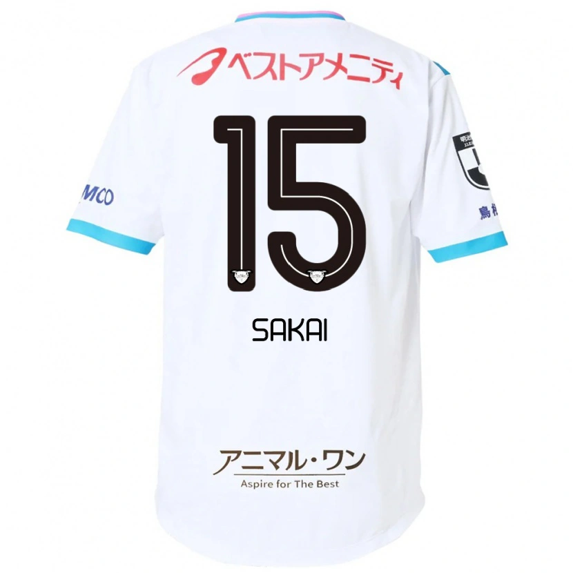 Danxen Män Noriyoshi Sakai #15 Vit Rosa Bortatröja Matchtröjor 2025/26 Tröjor T-Tröja