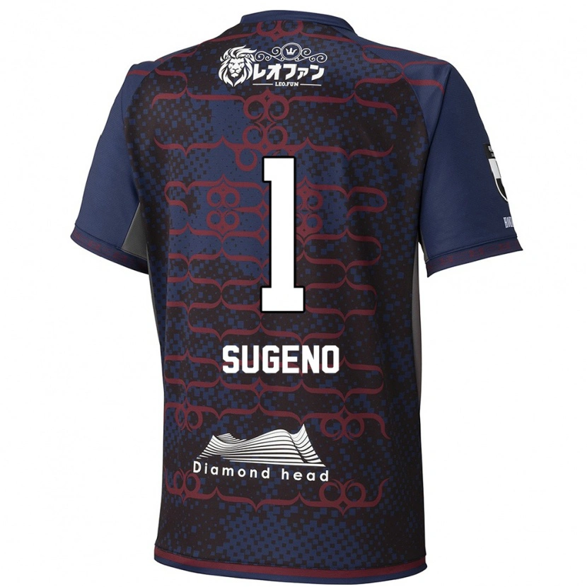 Danxen Män Takanori Sugeno #1 Blå Röd Bortatröja Matchtröjor 2025/26 Tröjor T-Tröja