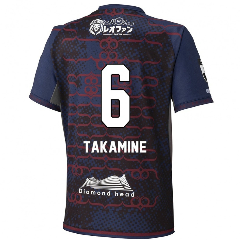 Danxen Män Tomoki Takamine #6 Blå Röd Bortatröja Matchtröjor 2025/26 Tröjor T-Tröja