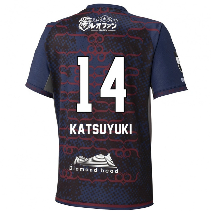Danxen Män Katsuyuki Tanaka #14 Blå Röd Bortatröja Matchtröjor 2025/26 Tröjor T-Tröja