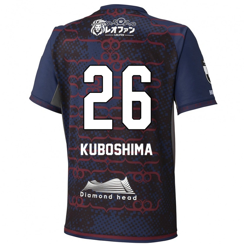 Danxen Män Takeharu Kuboshima #26 Blå Röd Bortatröja Matchtröjor 2025/26 Tröjor T-Tröja