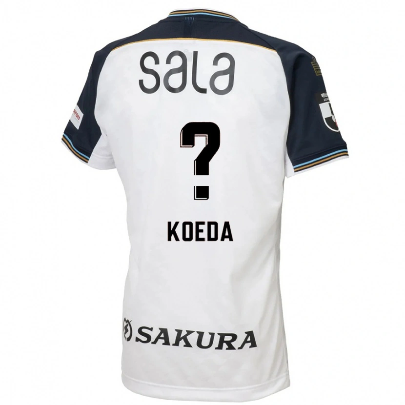 Danxen Män Sakutaro Koeda #0 Vit Svart Bortatröja Matchtröjor 2025/26 Tröjor T-Tröja