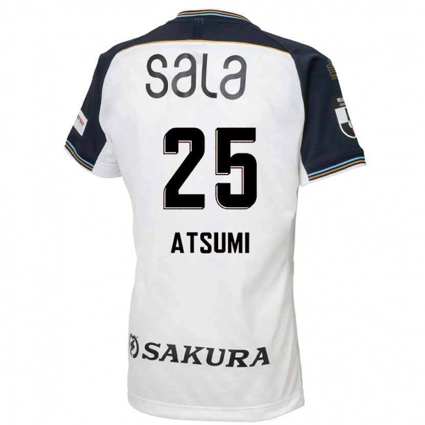 Danxen Män Keita Atsumi #25 Vit Svart Bortatröja Matchtröjor 2025/26 Tröjor T-Tröja