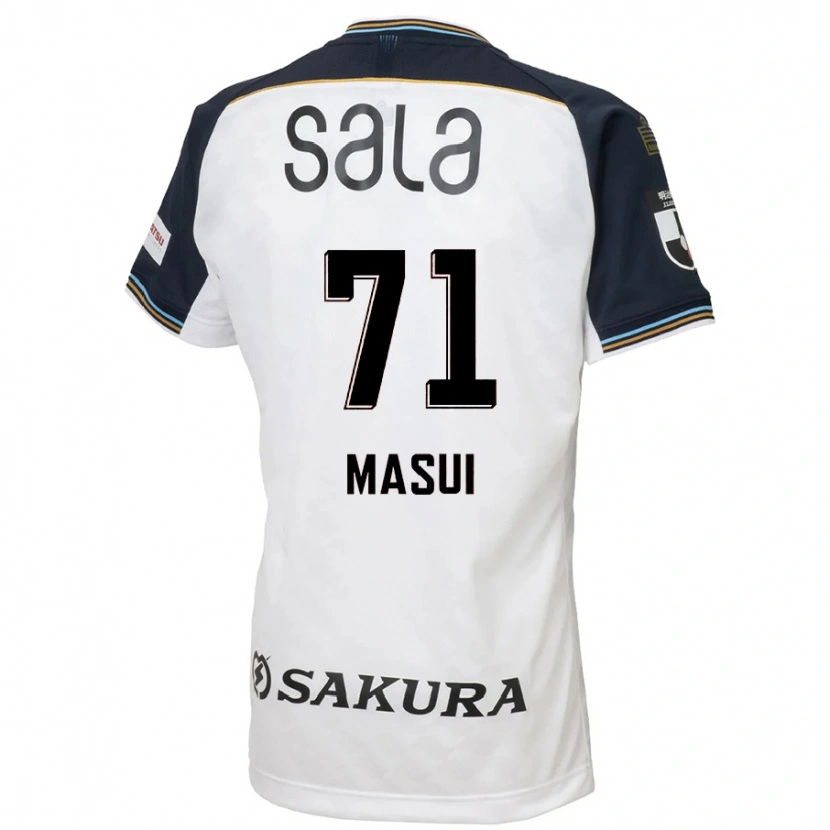 Danxen Män Ken Masui #71 Vit Svart Bortatröja Matchtröjor 2025/26 Tröjor T-Tröja