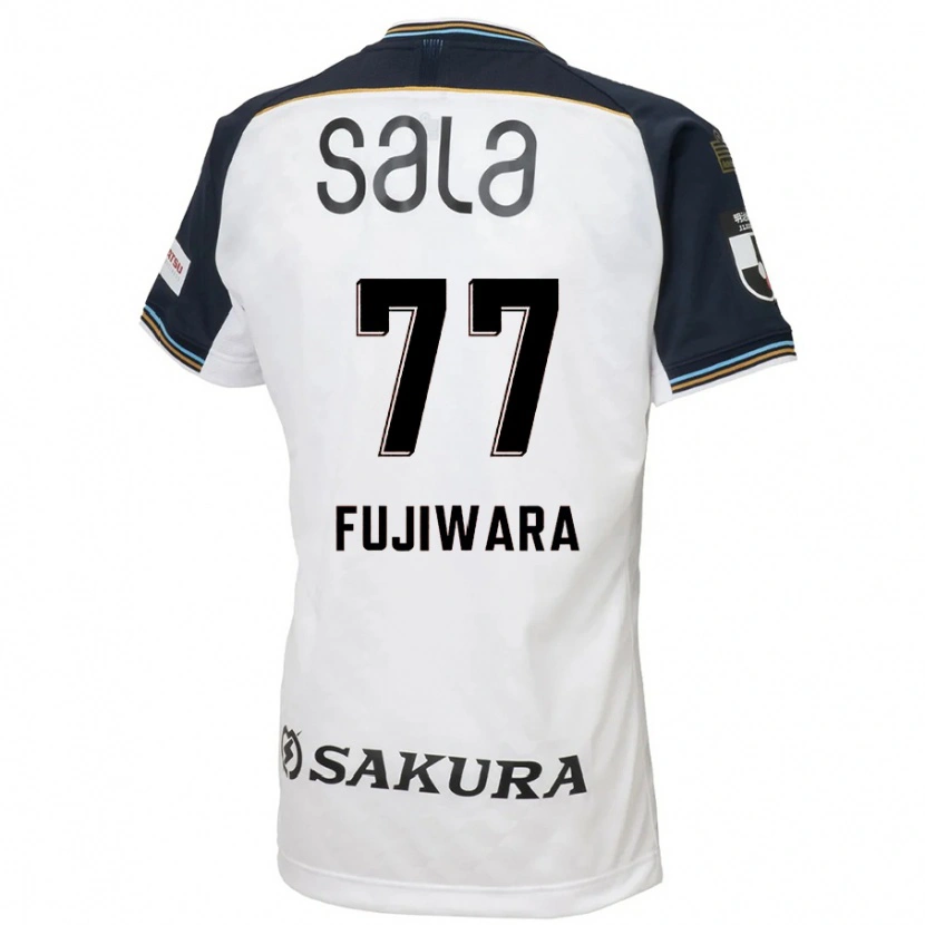 Danxen Män Kensuke Fujiwara #77 Vit Svart Bortatröja Matchtröjor 2025/26 Tröjor T-Tröja