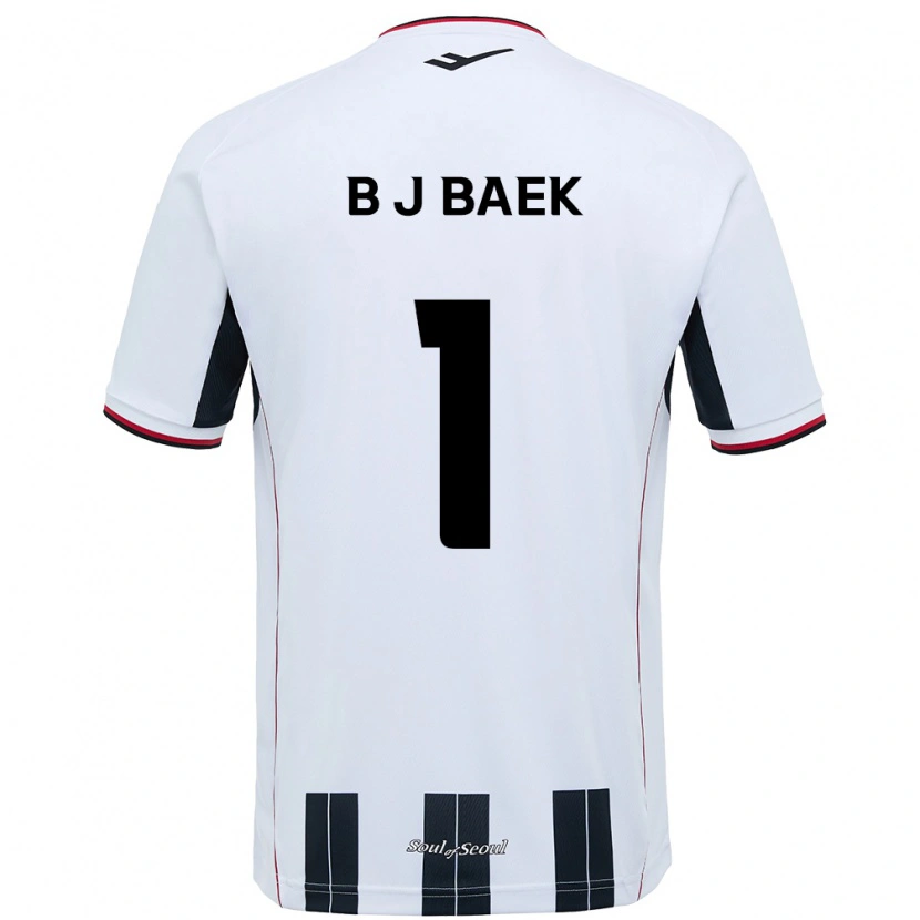 Danxen Män Jong-Beom Baek #1 Vit Svart Bortatröja Matchtröjor 2025/26 Tröjor T-Tröja