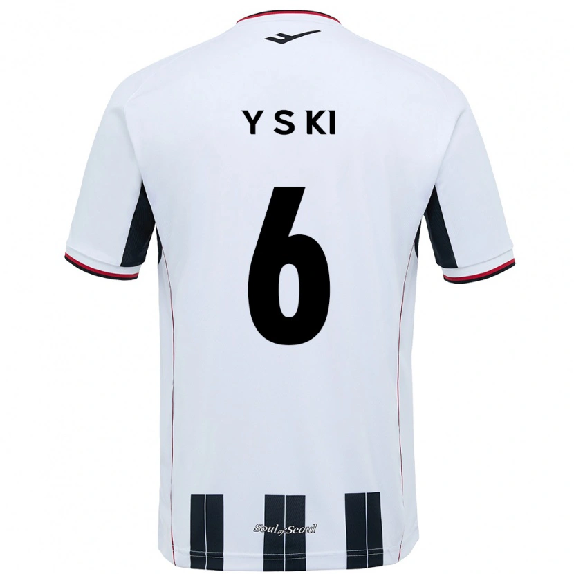 Danxen Män Sung-Yueng Ki #6 Vit Svart Bortatröja Matchtröjor 2025/26 Tröjor T-Tröja