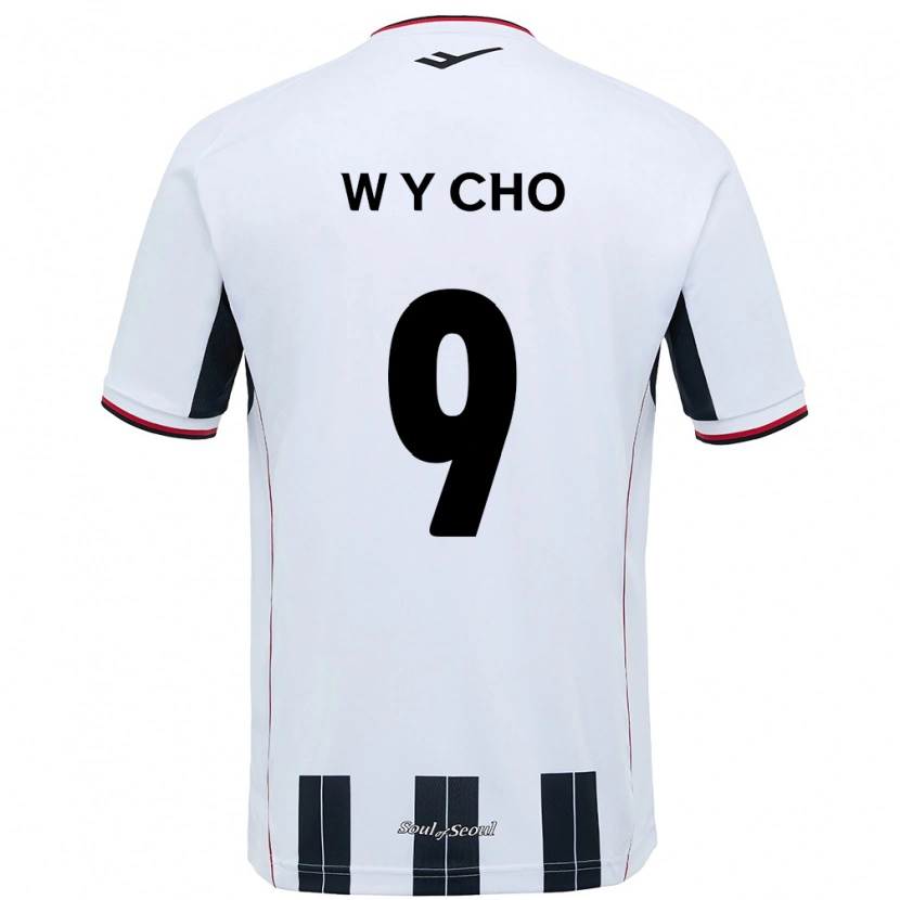 Danxen Män Young-Wook Cho #9 Vit Svart Bortatröja Matchtröjor 2025/26 Tröjor T-Tröja