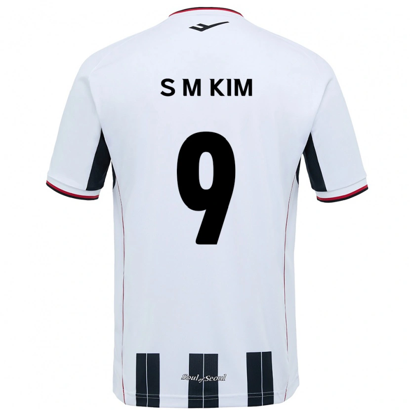 Danxen Män Min-Sung Kim #9 Vit Svart Bortatröja Matchtröjor 2025/26 Tröjor T-Tröja