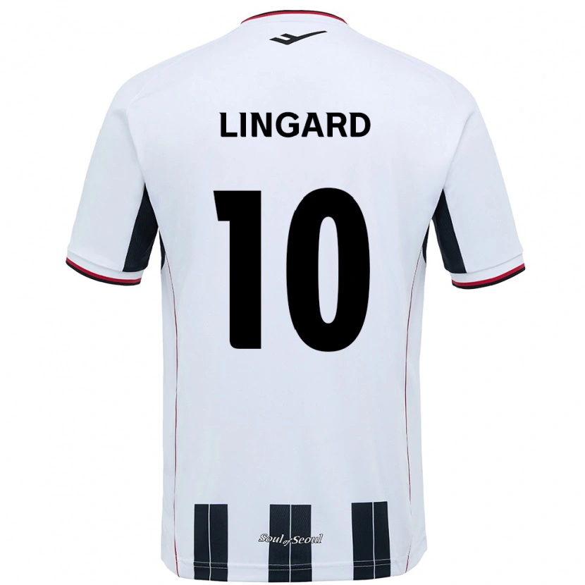 Danxen Män Jesse Lingard #10 Vit Svart Bortatröja Matchtröjor 2025/26 Tröjor T-Tröja