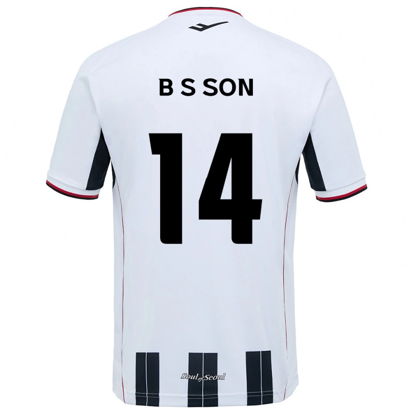 Danxen Män Seung-Beom Son #14 Vit Svart Bortatröja Matchtröjor 2025/26 Tröjor T-Tröja
