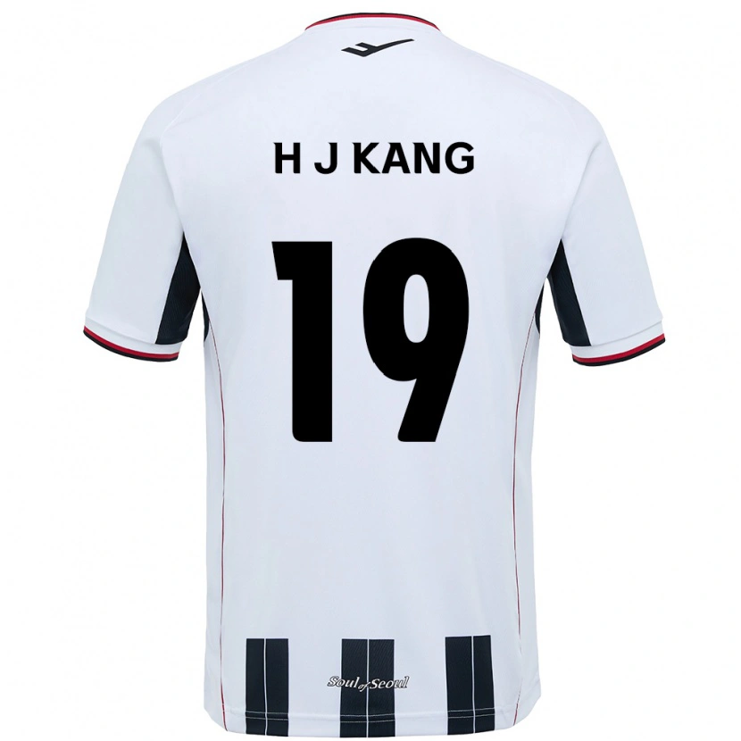 Danxen Män Ju-Hyeok Kang #19 Vit Svart Bortatröja Matchtröjor 2025/26 Tröjor T-Tröja