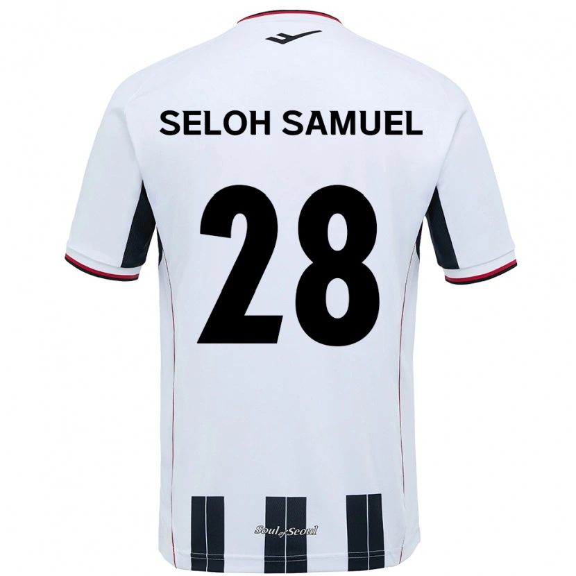 Danxen Män Gbato Seloh Samuel #28 Vit Svart Bortatröja Matchtröjor 2025/26 Tröjor T-Tröja