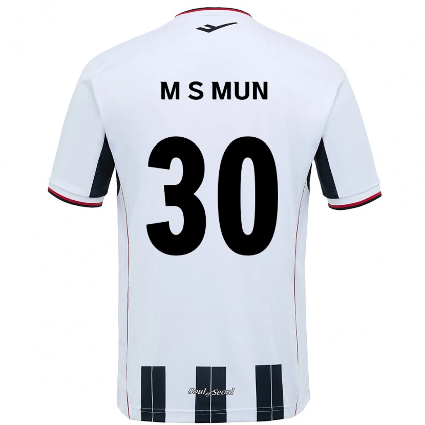 Danxen Män Seong-Min Mun #30 Vit Svart Bortatröja Matchtröjor 2025/26 Tröjor T-Tröja