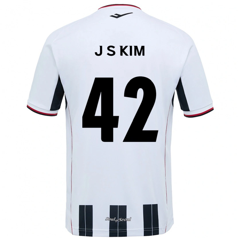 Danxen Män Shin-Jin Kim #42 Vit Svart Bortatröja Matchtröjor 2025/26 Tröjor T-Tröja