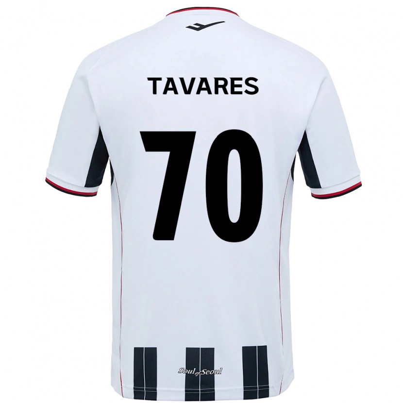 Danxen Män Ronaldo Tavares #70 Vit Svart Bortatröja Matchtröjor 2025/26 Tröjor T-Tröja