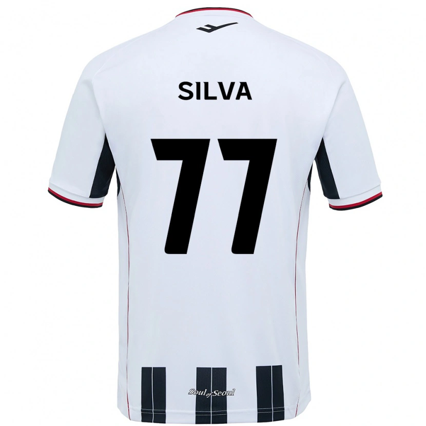 Danxen Män Lucas Silva #77 Svart Röd Bortatröja Matchtröjor 2025/26 Tröjor T-Tröja