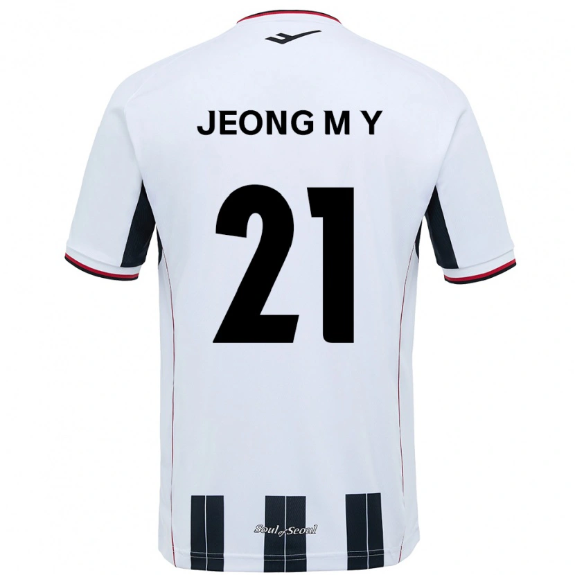 Danxen Män Jeong Min-Young #21 Vit Svart Bortatröja Matchtröjor 2025/26 Tröjor T-Tröja