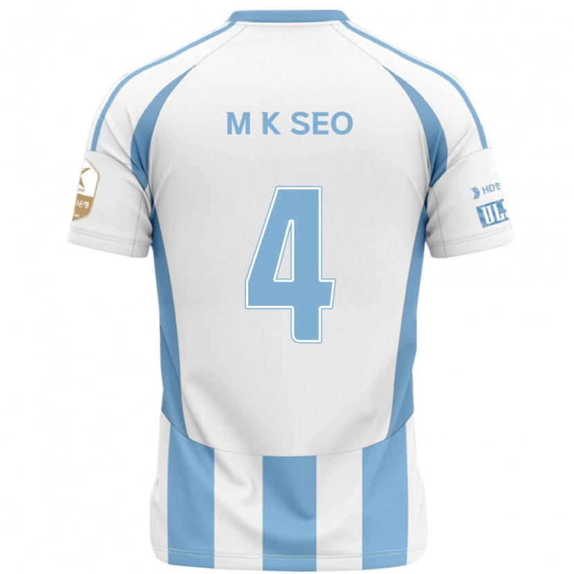Danxen Män Myeong-Kwan Seo #4 Vit Himmelsblå Bortatröja Matchtröjor 2025/26 Tröjor T-Tröja