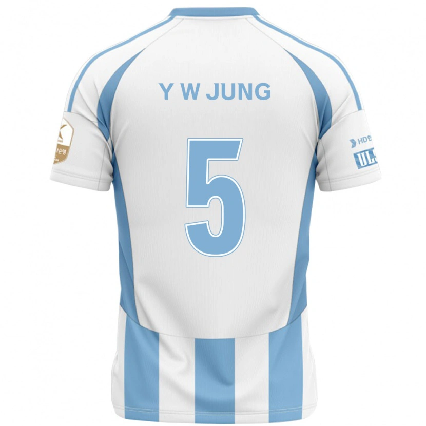 Danxen Män Woo-Young Jung #5 Vit Himmelsblå Bortatröja Matchtröjor 2025/26 Tröjor T-Tröja