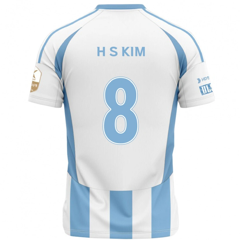 Danxen Män Seung-Hyun Kim #8 Vit Himmelsblå Bortatröja Matchtröjor 2025/26 Tröjor T-Tröja