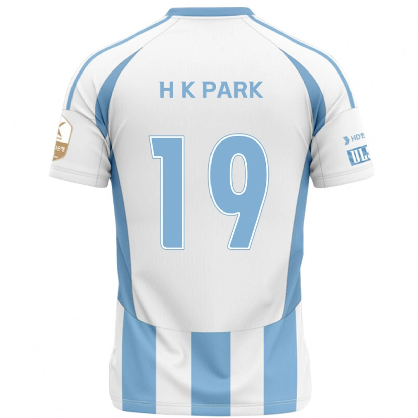 Danxen Män Kang-Hyun Park #19 Vit Himmelsblå Bortatröja Matchtröjor 2025/26 Tröjor T-Tröja