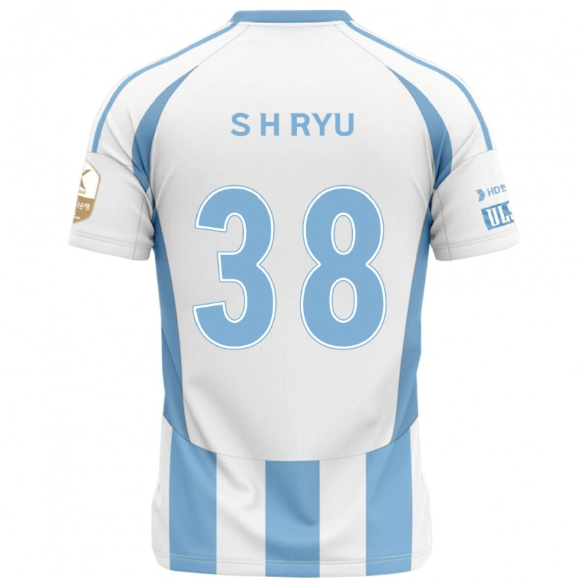 Danxen Män Hye-Sung Ryu #38 Vit Himmelsblå Bortatröja Matchtröjor 2025/26 Tröjor T-Tröja