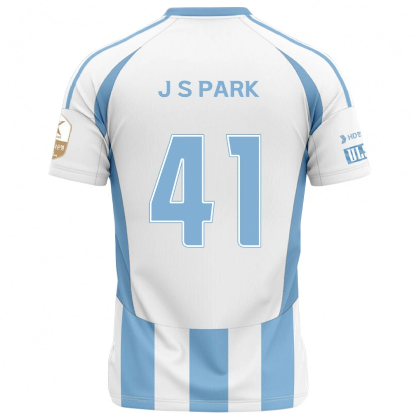 Danxen Män Sang-Jun Park #41 Vit Himmelsblå Bortatröja Matchtröjor 2025/26 Tröjor T-Tröja