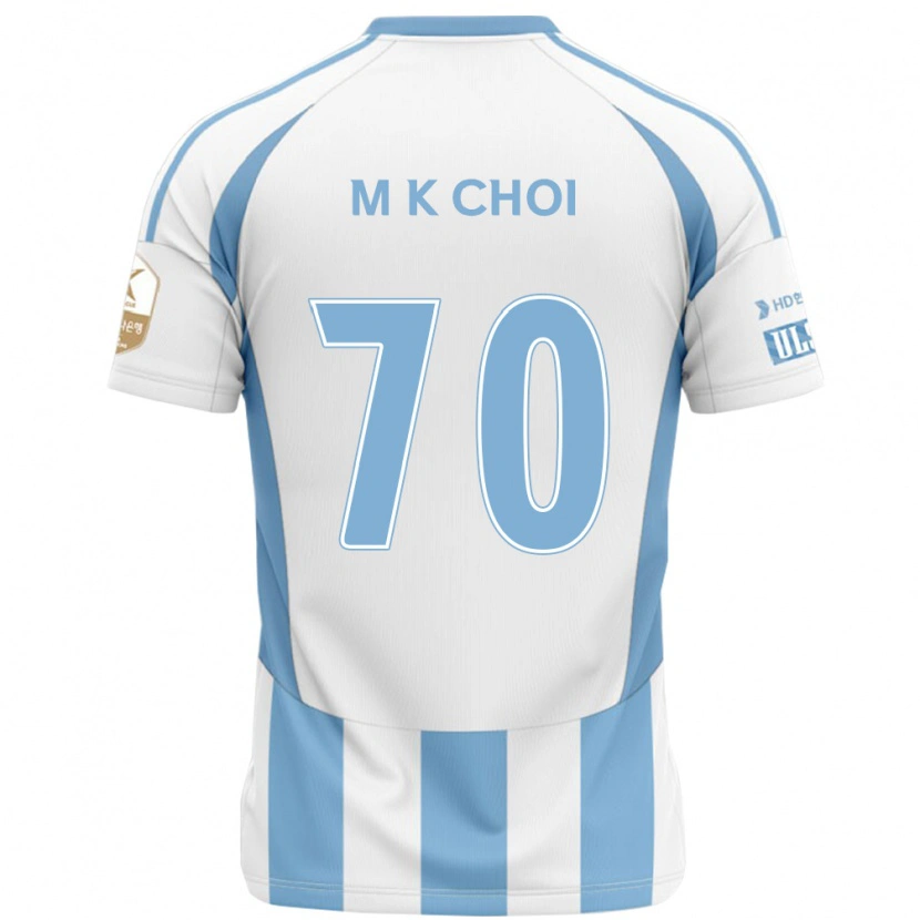 Danxen Män Kang-Min Choi #70 Vit Himmelsblå Bortatröja Matchtröjor 2025/26 Tröjor T-Tröja