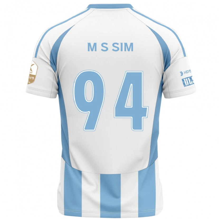 Danxen Män Sang-Min Sim #94 Vit Himmelsblå Bortatröja Matchtröjor 2025/26 Tröjor T-Tröja