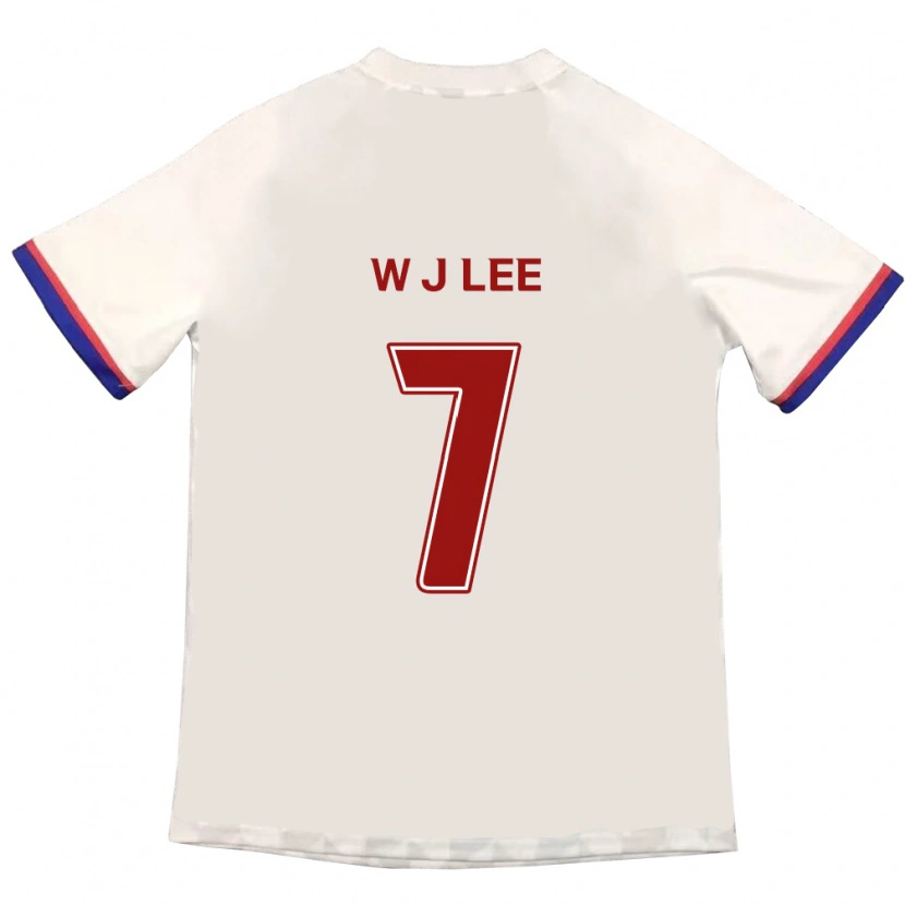 Danxen Män Jae-Won Lee #7 Off-White Röd Bortatröja Matchtröjor 2025/26 Tröjor T-Tröja