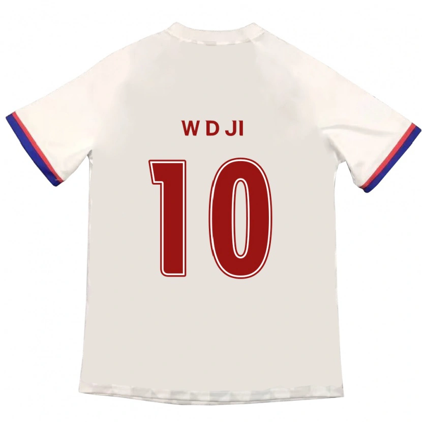 Danxen Män Dong-Won Ji #10 Off-White Röd Bortatröja Matchtröjor 2025/26 Tröjor T-Tröja