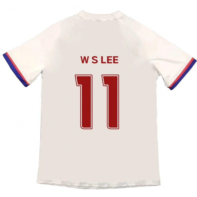 Danxen Män Seung-Woo Lee #11 Off-White Röd Bortatröja Matchtröjor 2025/26 Tröjor T-Tröja