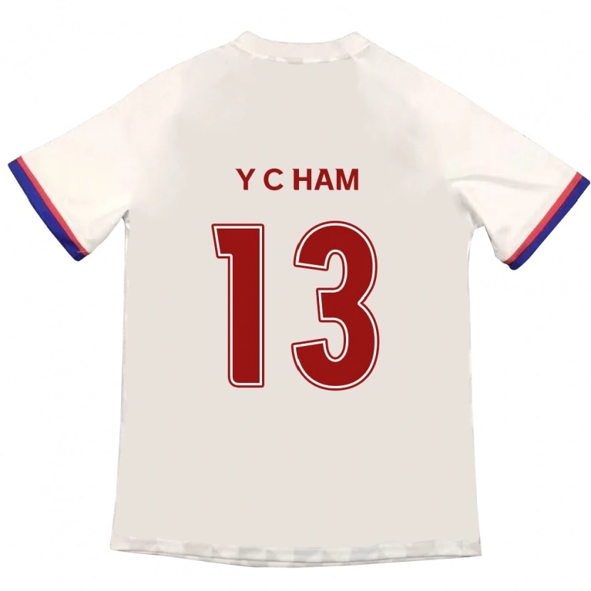 Danxen Män Young-Chan Ham #13 Off-White Röd Bortatröja Matchtröjor 2025/26 Tröjor T-Tröja